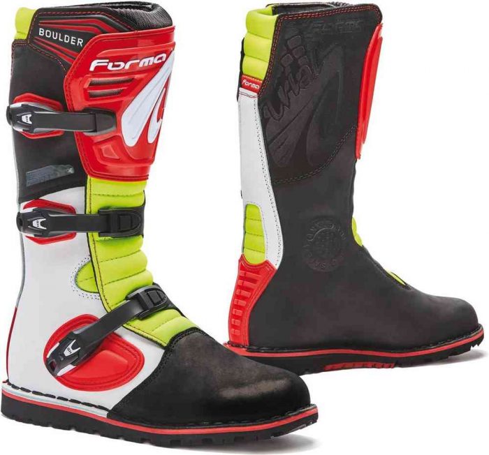 Stivale Forma Boulder White/Red/Yellow Fluo